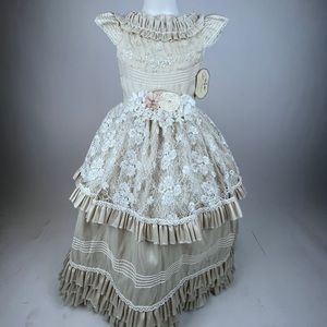 Champagne flower girl dress